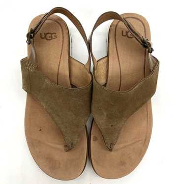 UGG Alessia Coffee Grounds Suede Sandals Women 7US - image 1