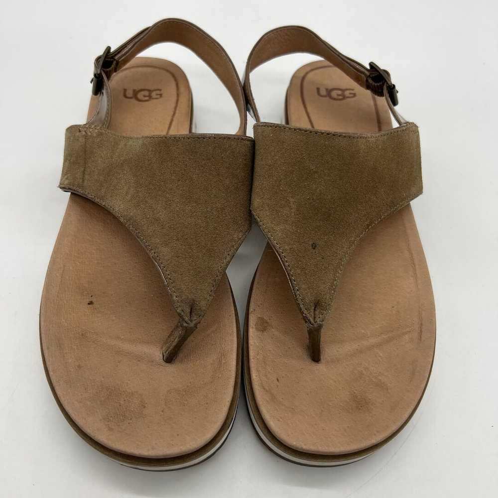 UGG Alessia Coffee Grounds Suede Sandals Women 7US - image 2