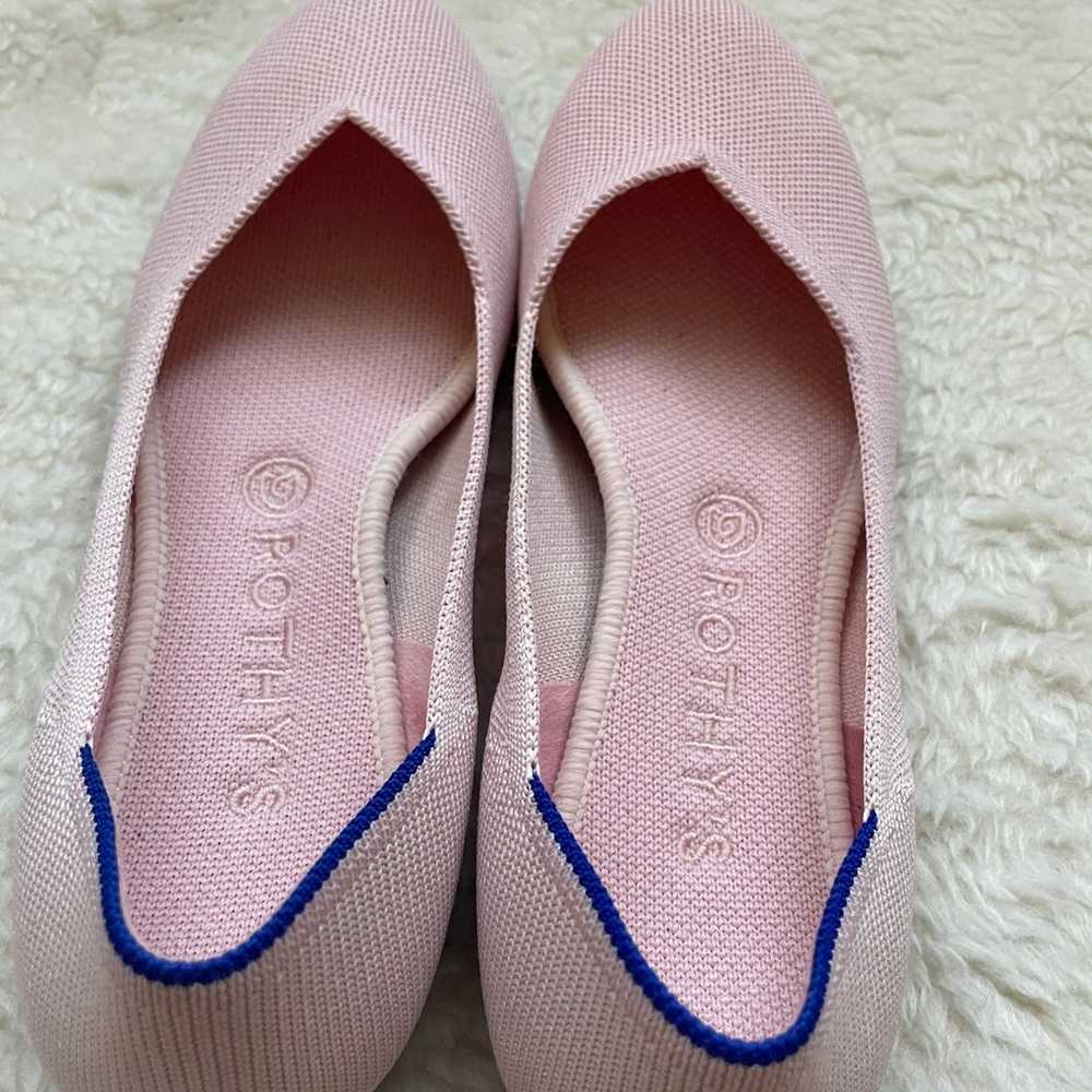 Rothy's The Flat Blush Pink Knit Textile Slip On … - image 2