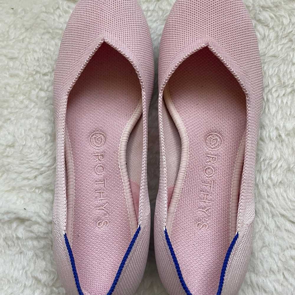 Rothy's The Flat Blush Pink Knit Textile Slip On … - image 5