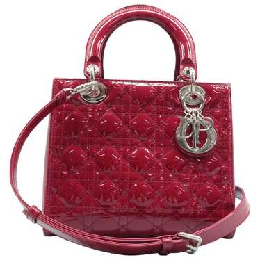 Dior Lady Dior patent leather satchel