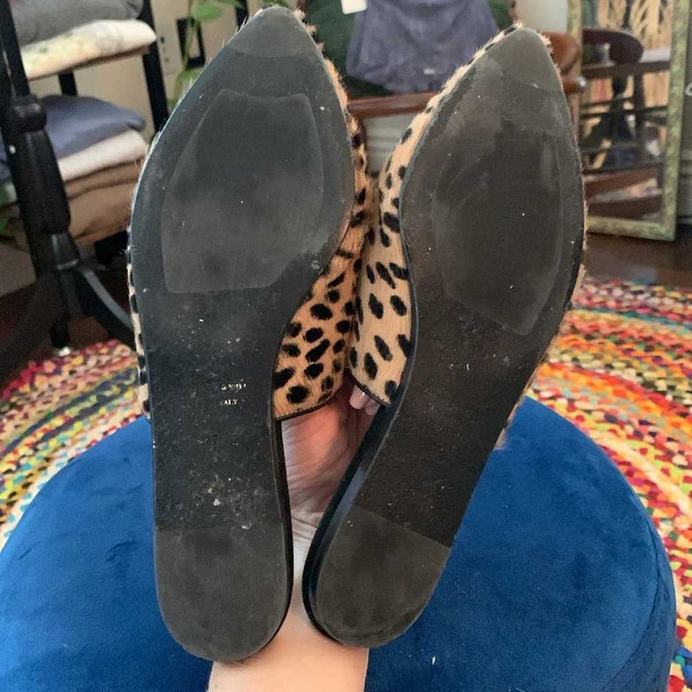 Jenni Kayne Leopard Pony Hair Leather Padded Inso… - image 6