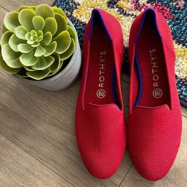 Rothys dark red size 9,5 woman’s flat loafers