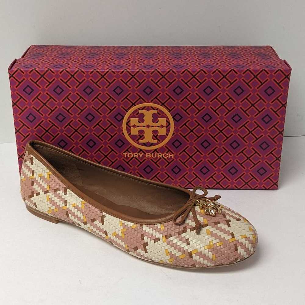 Tory Burch Tory Charm Ballet Flats, Brown Multi, … - image 1