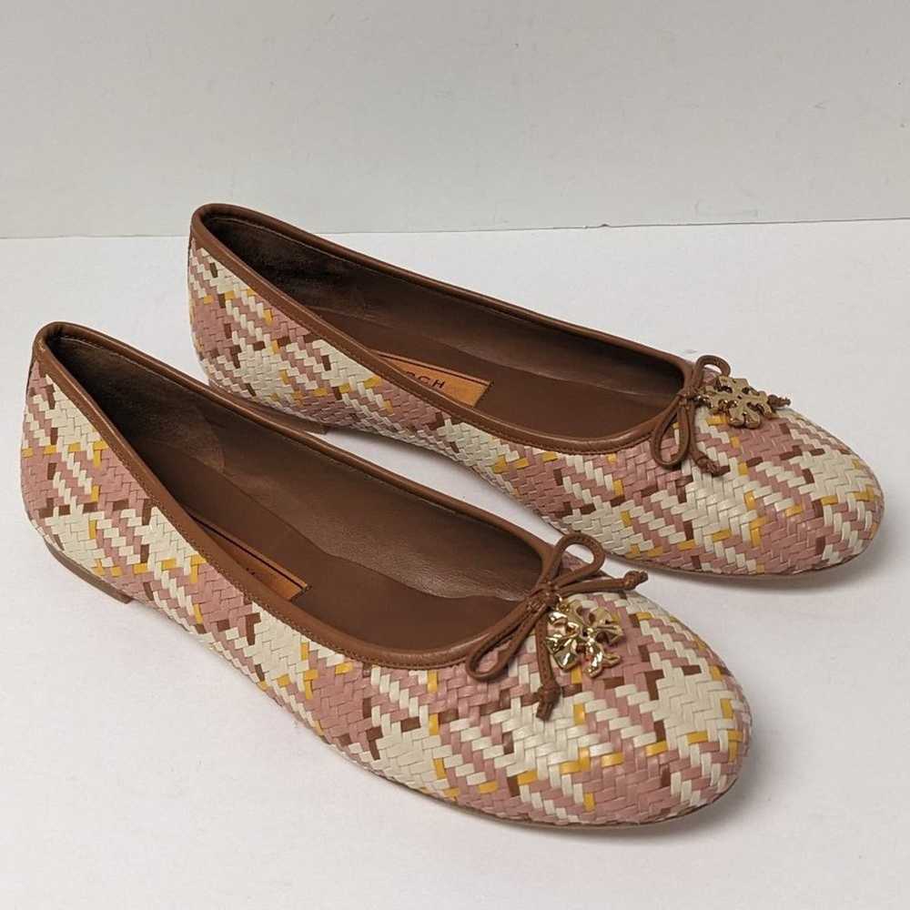 Tory Burch Tory Charm Ballet Flats, Brown Multi, … - image 2