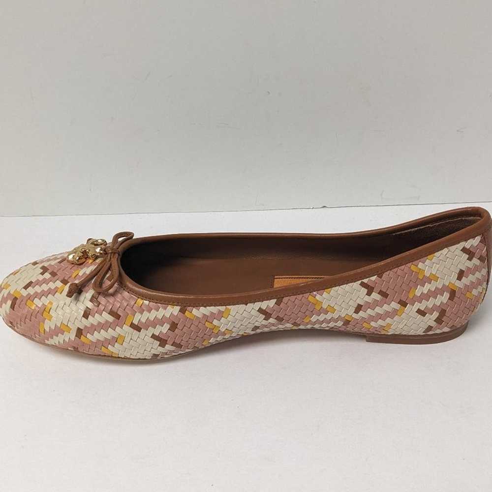 Tory Burch Tory Charm Ballet Flats, Brown Multi, … - image 6