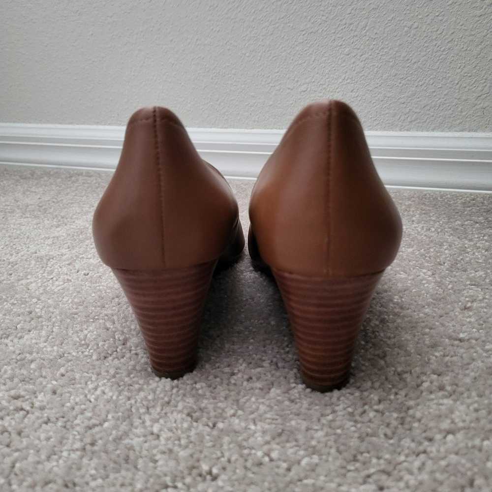 Naturalizer Wedge Shoes brown leather size 10 wom… - image 3