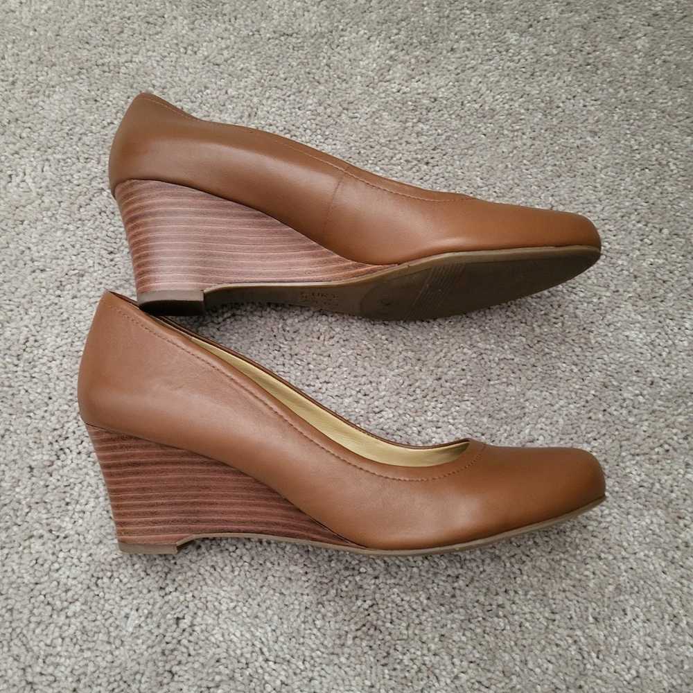 Naturalizer Wedge Shoes brown leather size 10 wom… - image 5