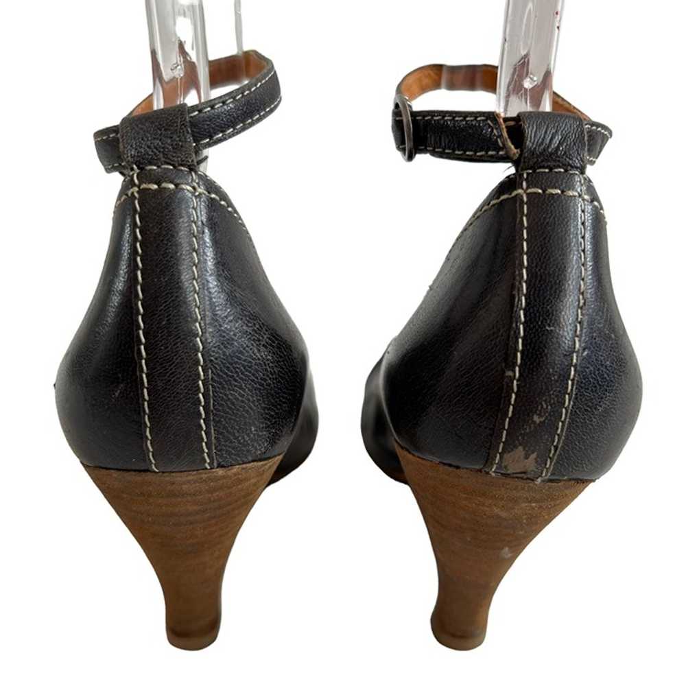 Naya high heels size 8 black leather wrap around … - image 4