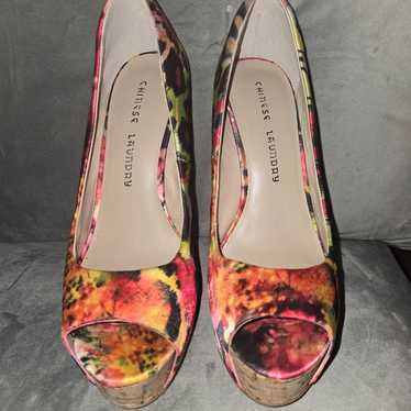 Chinese Laundry Colorful Leopard Platforms