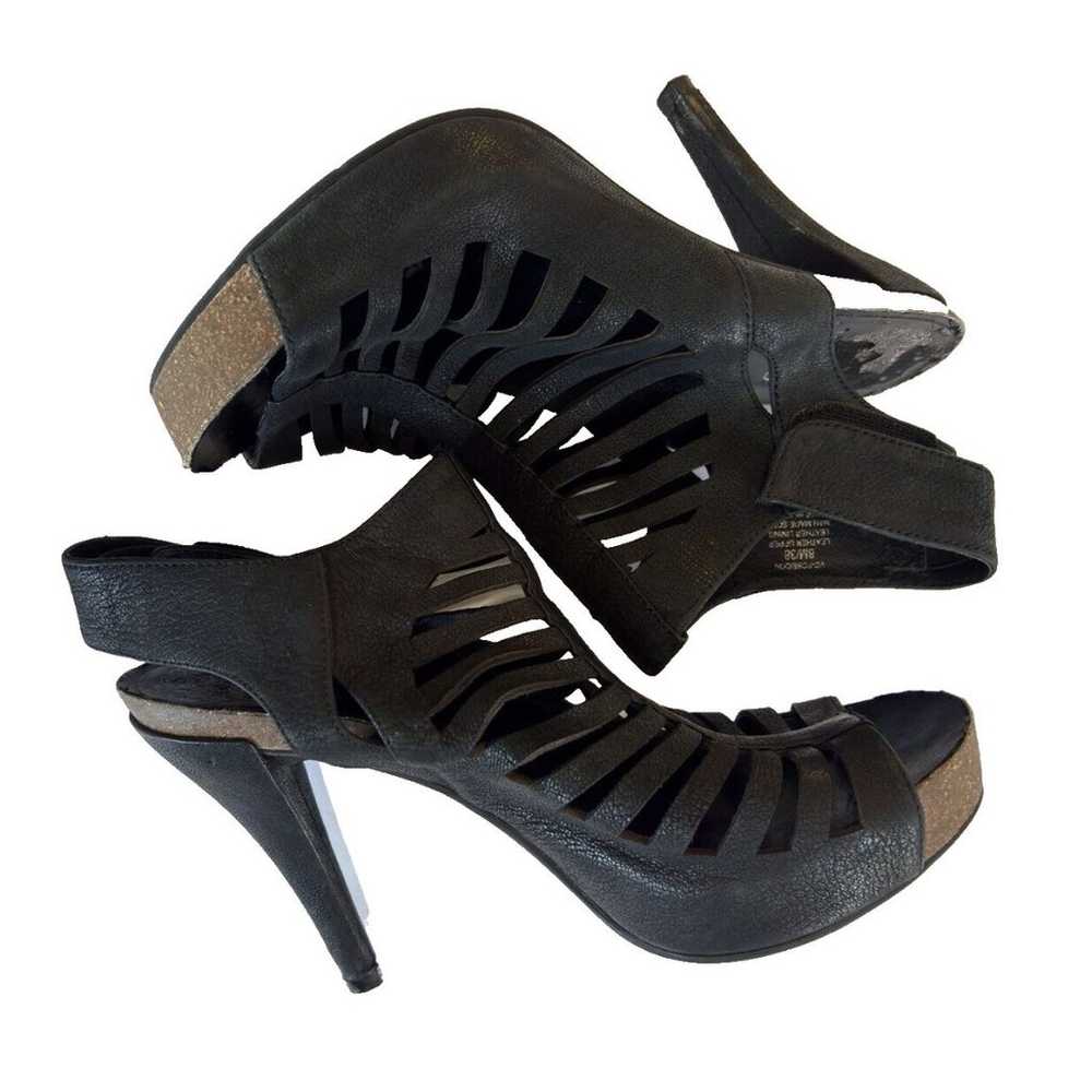 Vince Camuto leather gladiator peep toe heels san… - image 5