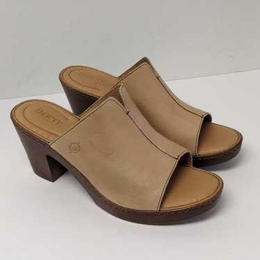 Born Wenaha Heeled Sandals, Natural Leather, Wome… - image 1