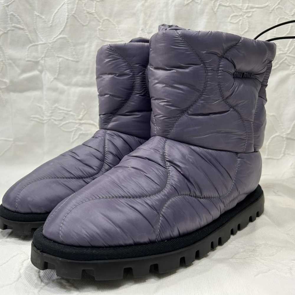 Miu Miu Cloth snow boots - image 2