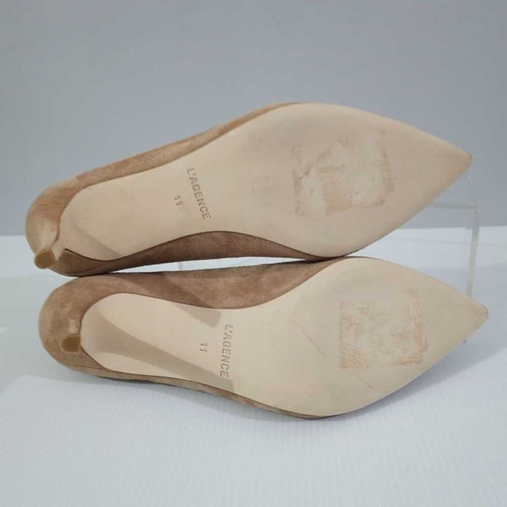 L'Agence Jolie Pointed Toe Pump Heel Shoe Cappuci… - image 11