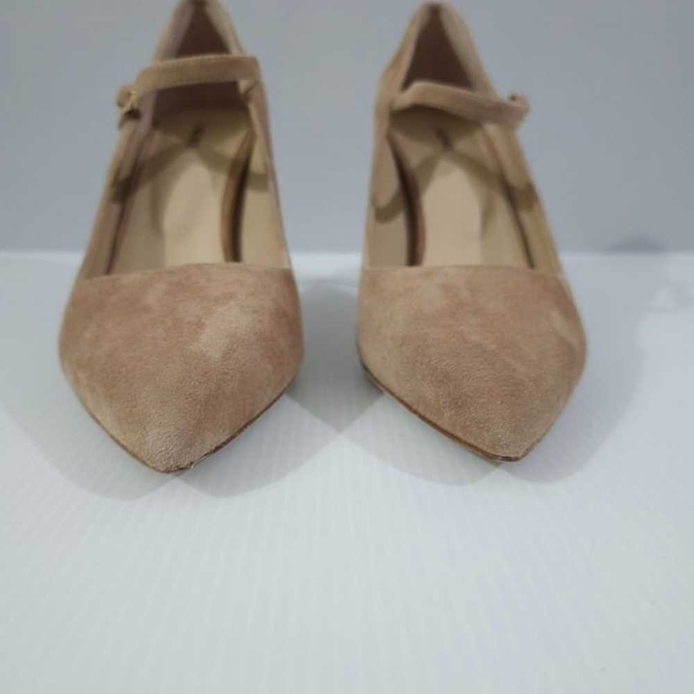 L'Agence Jolie Pointed Toe Pump Heel Shoe Cappuci… - image 4