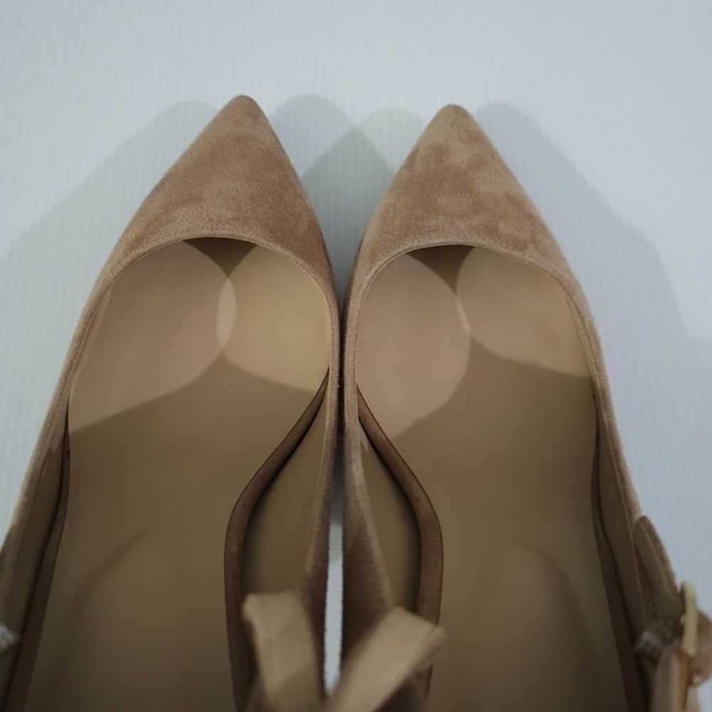 L'Agence Jolie Pointed Toe Pump Heel Shoe Cappuci… - image 8