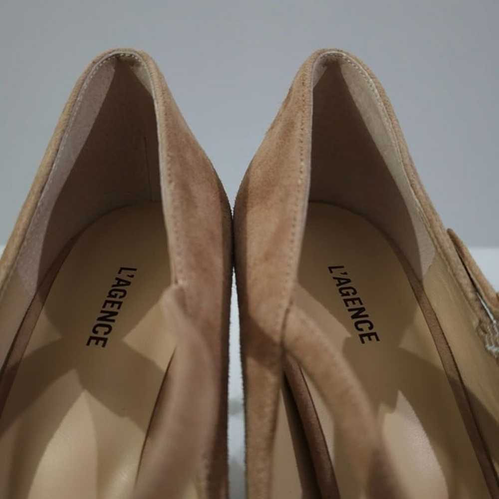 L'Agence Jolie Pointed Toe Pump Heel Shoe Cappuci… - image 9