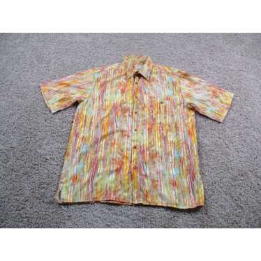 George Georg Roth Shirt Mens XL Yellow Button Up … - image 1