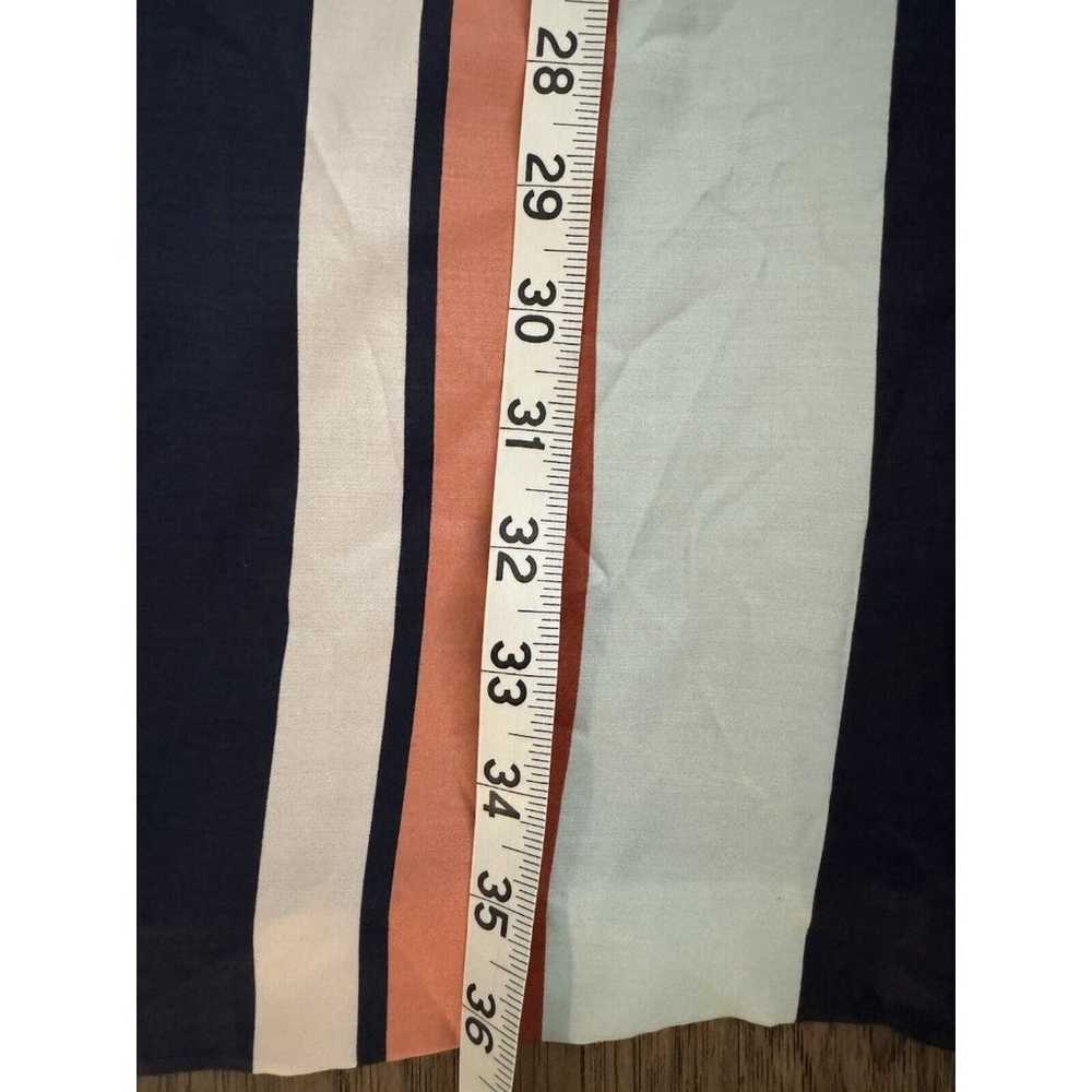 Boden Striped Long Sleeve Silk Shift Dress Size 4… - image 8