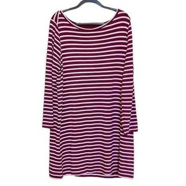LOU & GREY Striped Signature Soft Jersey Knit Dre… - image 1