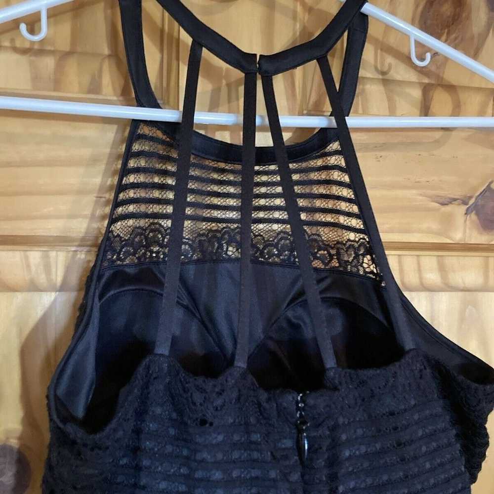 Guess Illusions Halter Dress Women’s Size 8 Black… - image 5