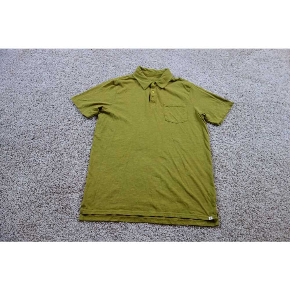 Vintage Pact Polo Shirt Mens Large Green Pocket S… - image 1