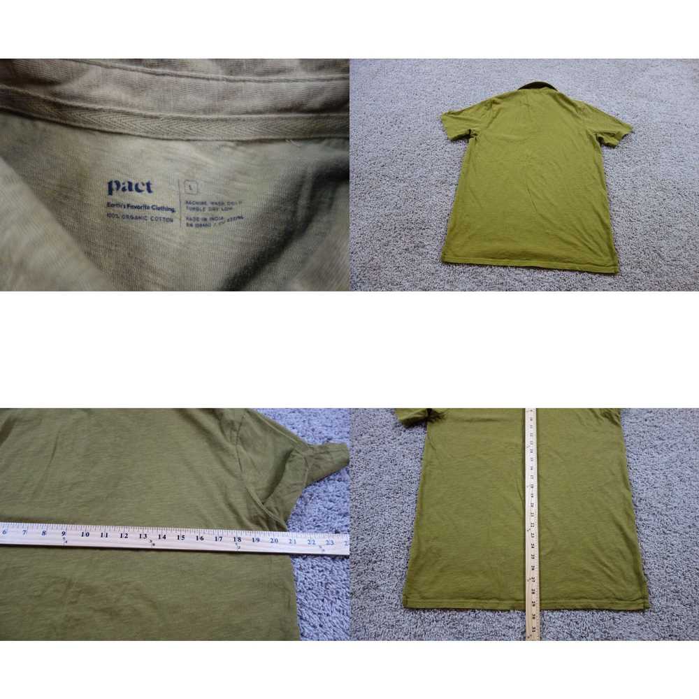 Vintage Pact Polo Shirt Mens Large Green Pocket S… - image 4