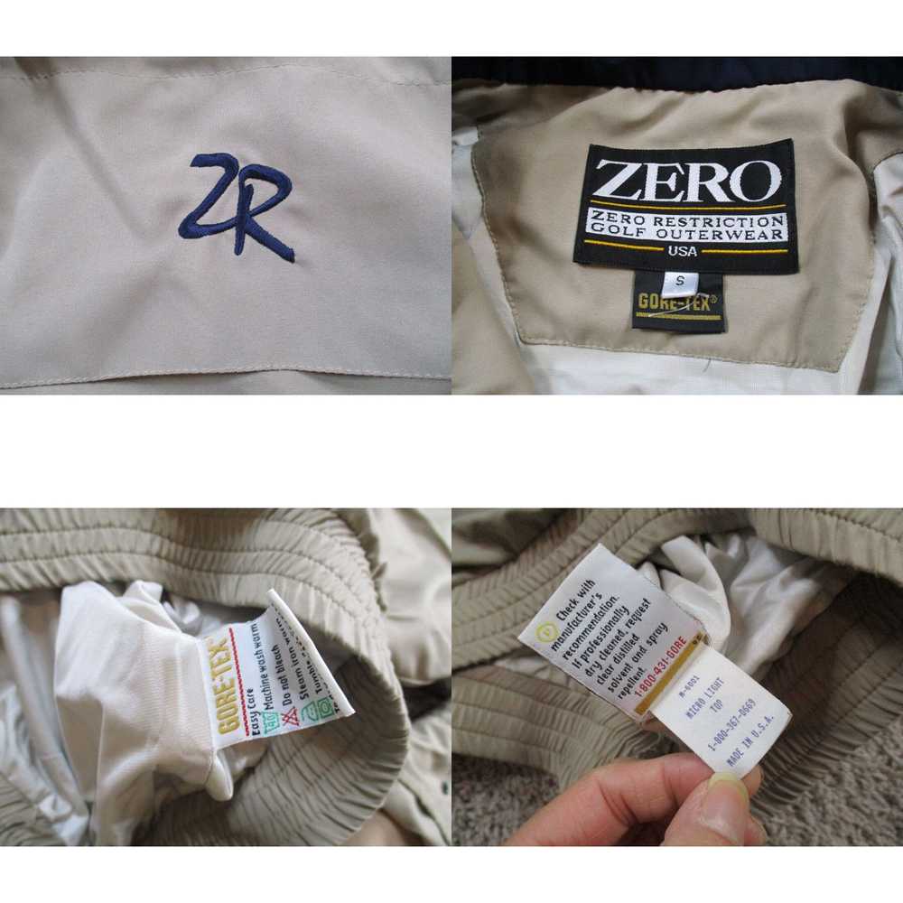 Vintage Zero Restriction Jacket Mens Small Beige … - image 4