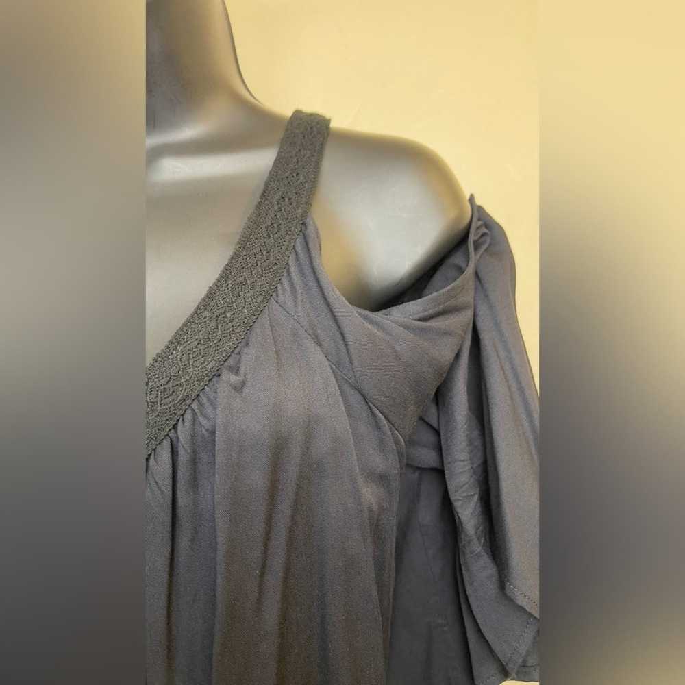Just Fab Cold Shoulder Black Midi Dress - image 4