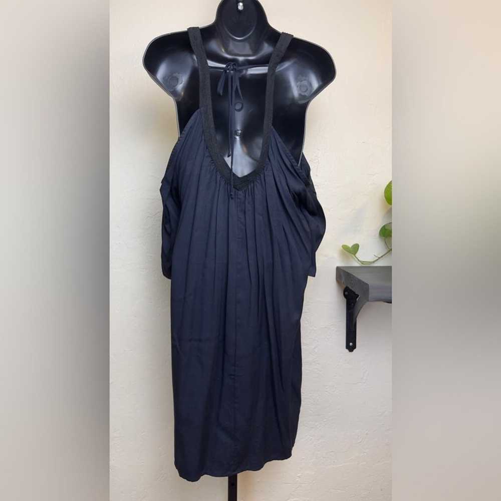Just Fab Cold Shoulder Black Midi Dress - image 5