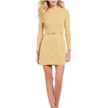 Free People Golden “French Girl” Sweater Dress Lar