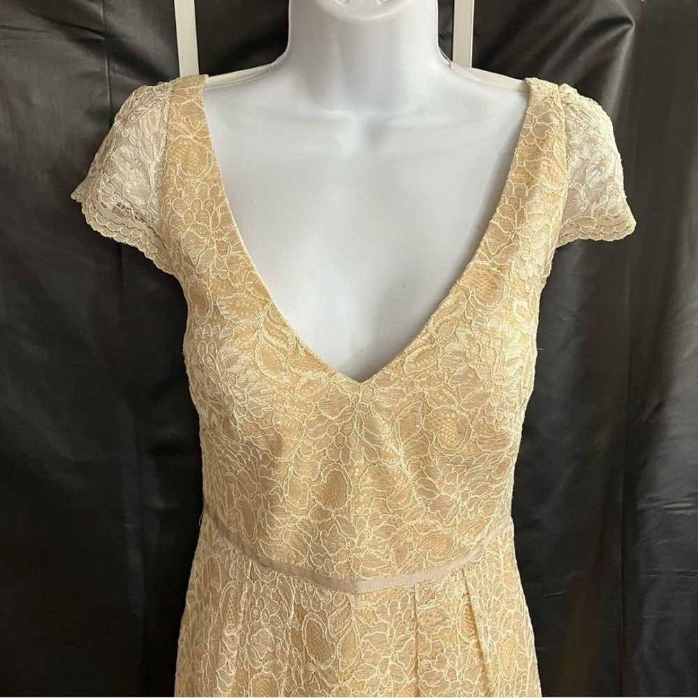 Jenny Yoo ladies cream colored lace dress with me… - image 2