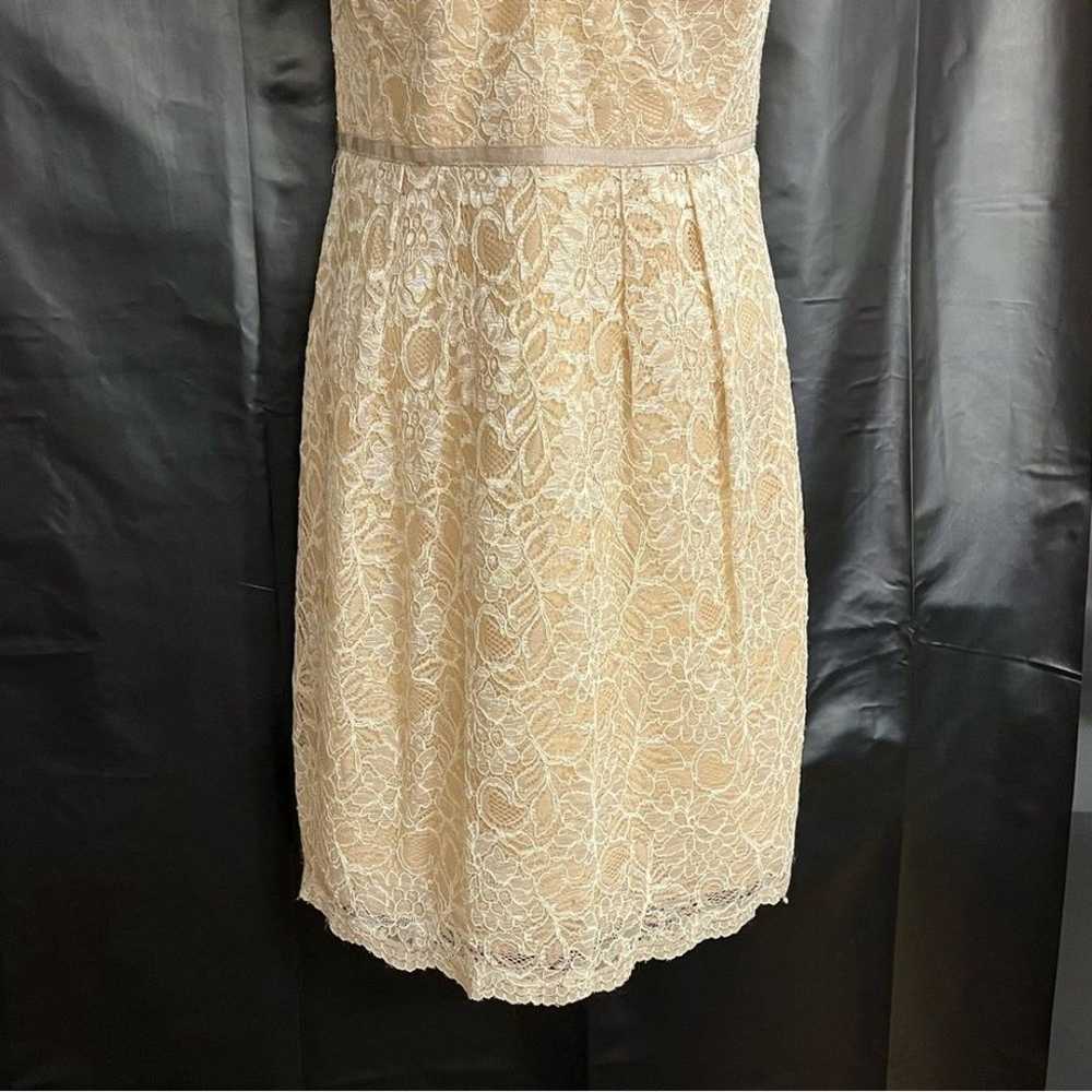 Jenny Yoo ladies cream colored lace dress with me… - image 3