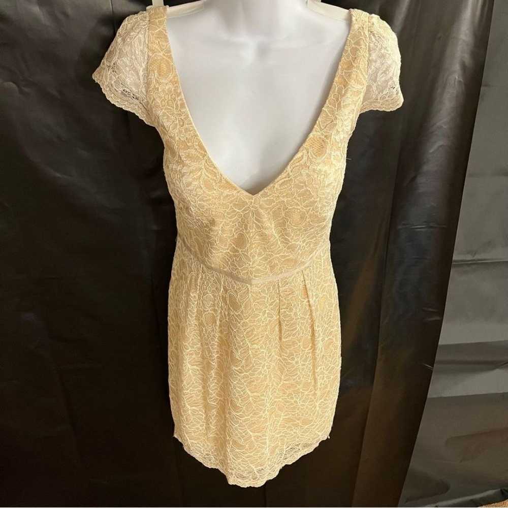 Jenny Yoo ladies cream colored lace dress with me… - image 5