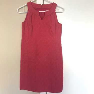 Ann Taylor Loft Pink V Neck Dress Sleeveless 00 - image 1