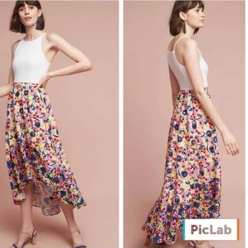 Anthropologie HUTCH Bethanie Floral Print Dress M… - image 1