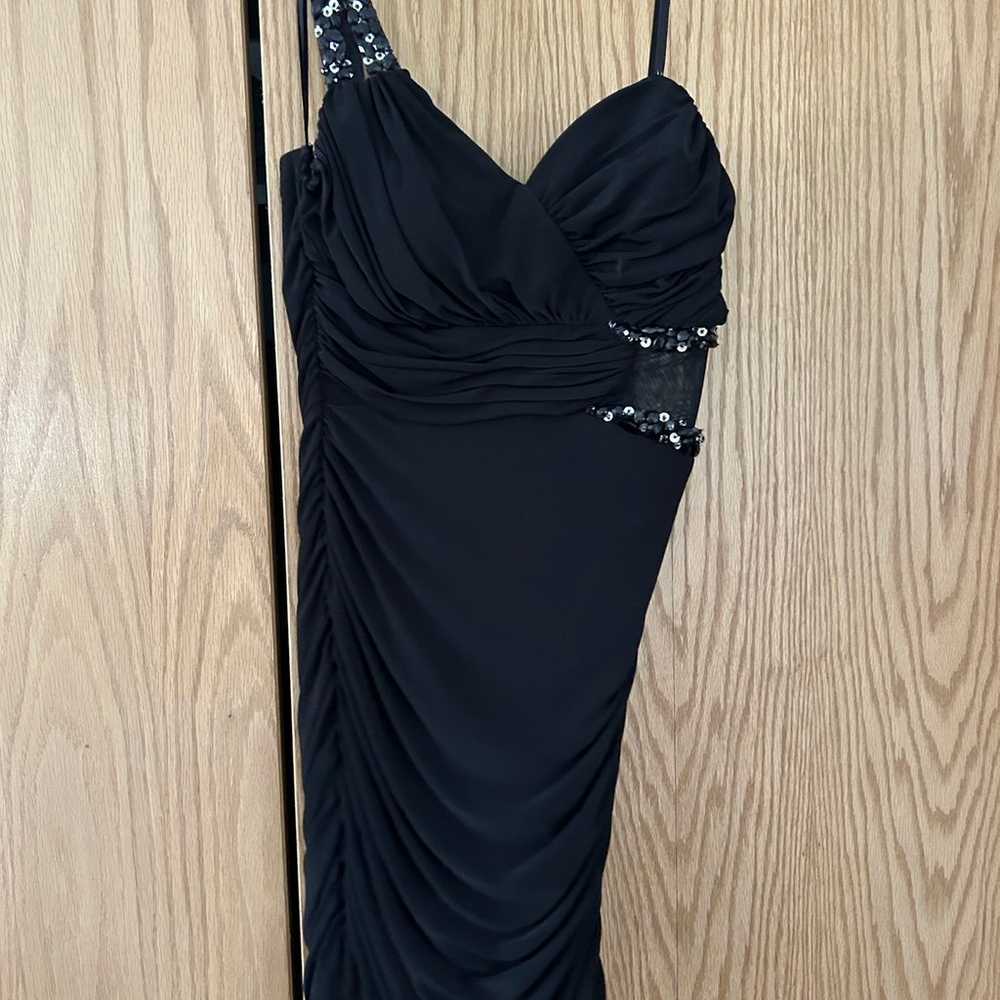 City Triangle Black One Shoulder Party Dress Medi… - image 2