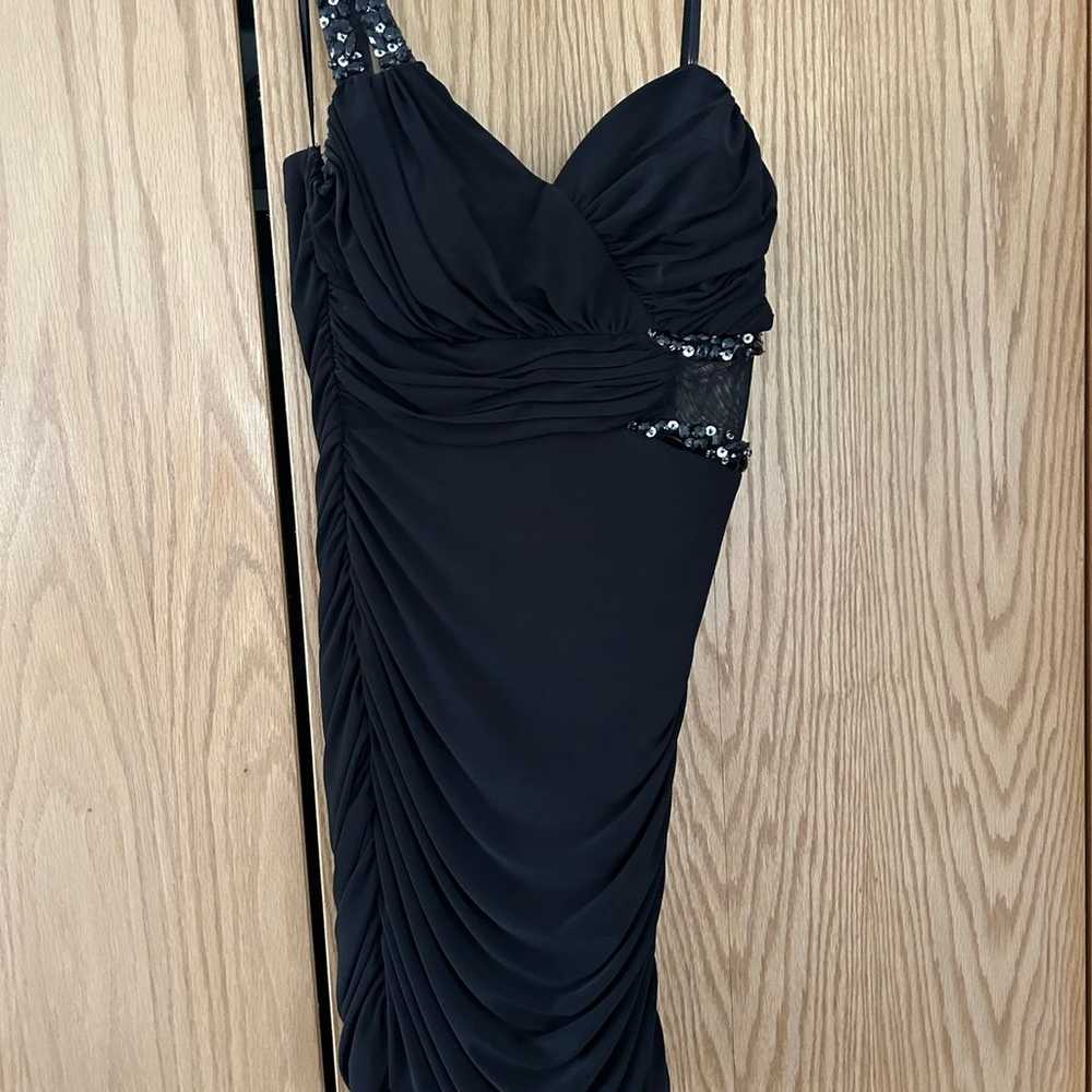 City Triangle Black One Shoulder Party Dress Medi… - image 6