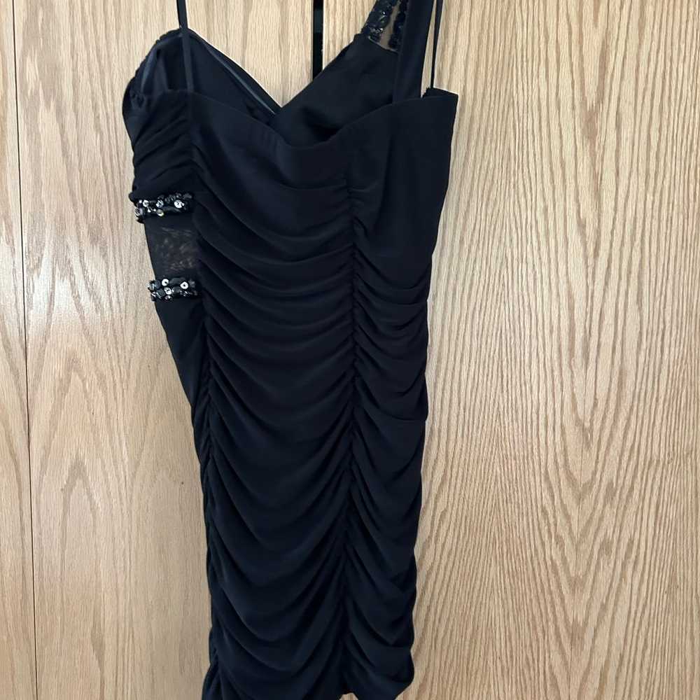 City Triangle Black One Shoulder Party Dress Medi… - image 7