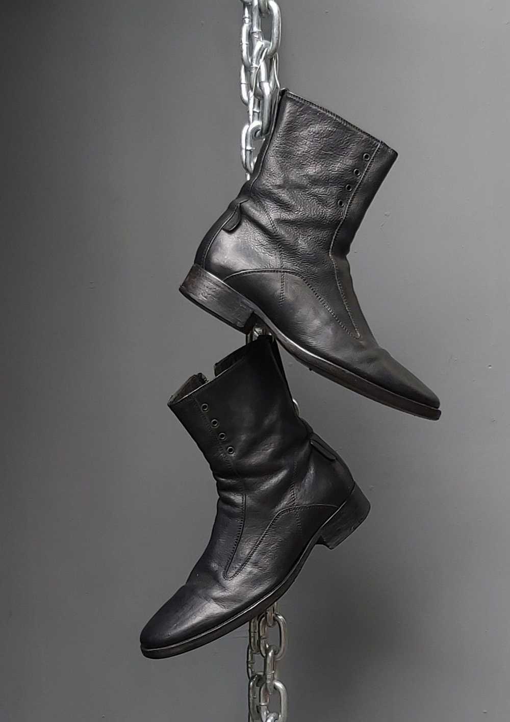 Dior Dior x Hedi Slimane SS2005 side zipper ankle… - image 1