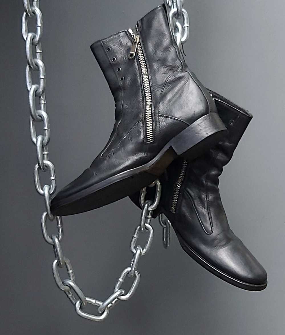 Dior Dior x Hedi Slimane SS2005 side zipper ankle… - image 3
