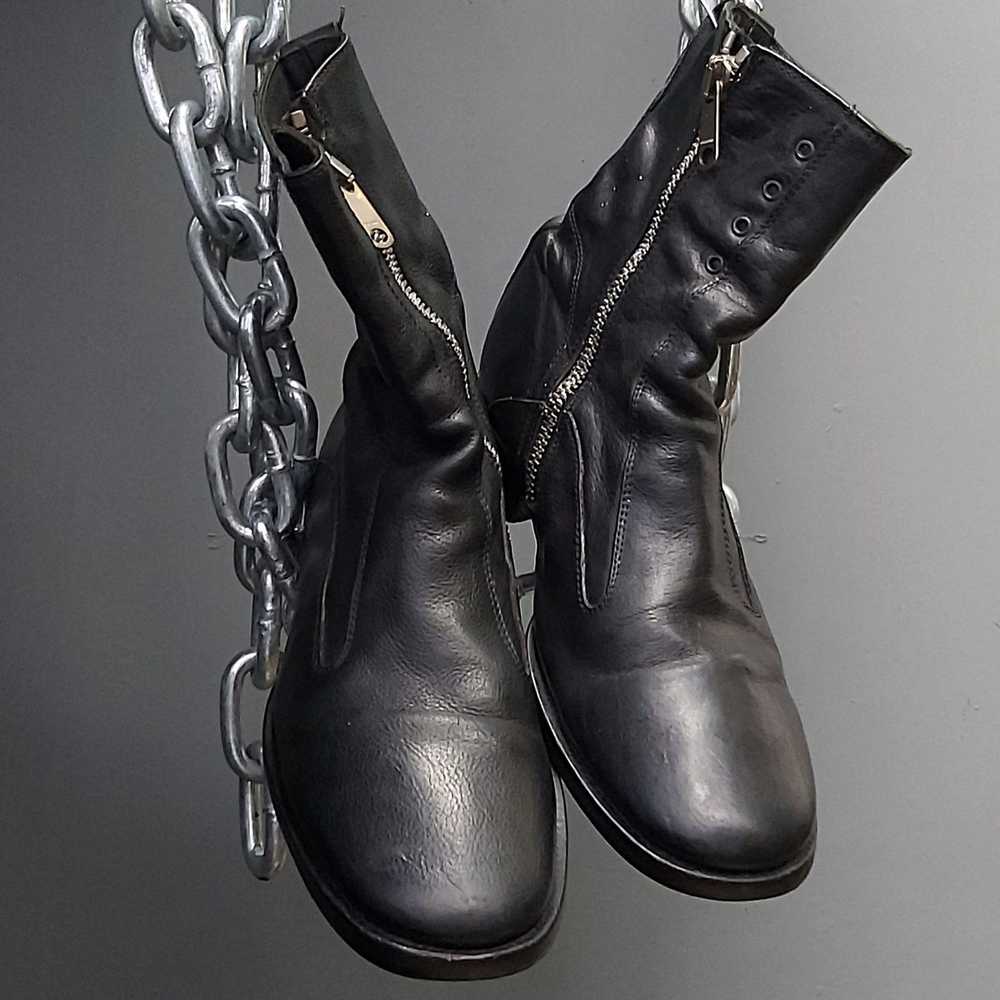Dior Dior x Hedi Slimane SS2005 side zipper ankle… - image 5