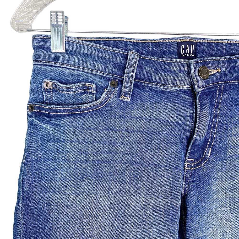 Gap GAP Denim Jean Shorts 27 Bermuda Medium Indigo - image 3