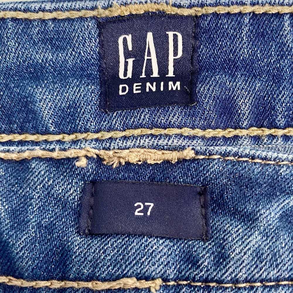 Gap GAP Denim Jean Shorts 27 Bermuda Medium Indigo - image 6