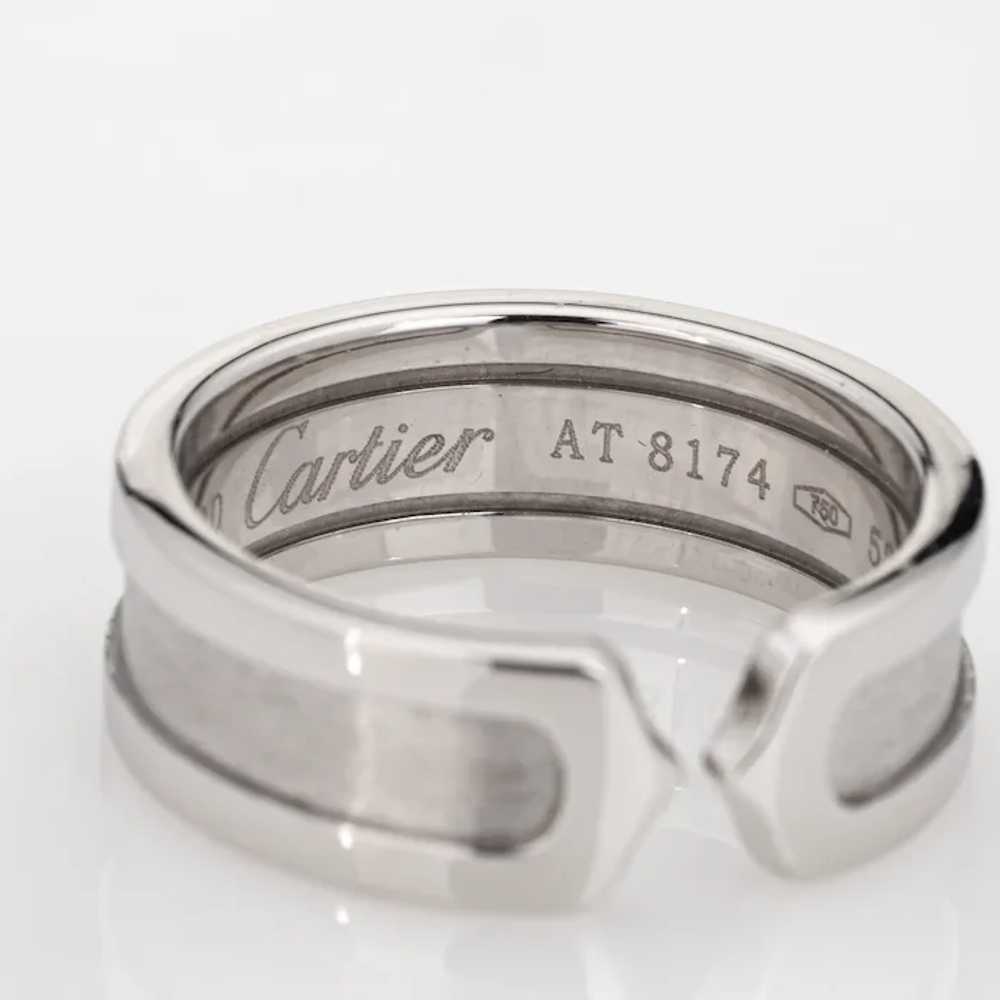Double C Cartier Logo Ring c2000 Estate 18 Karat … - image 7