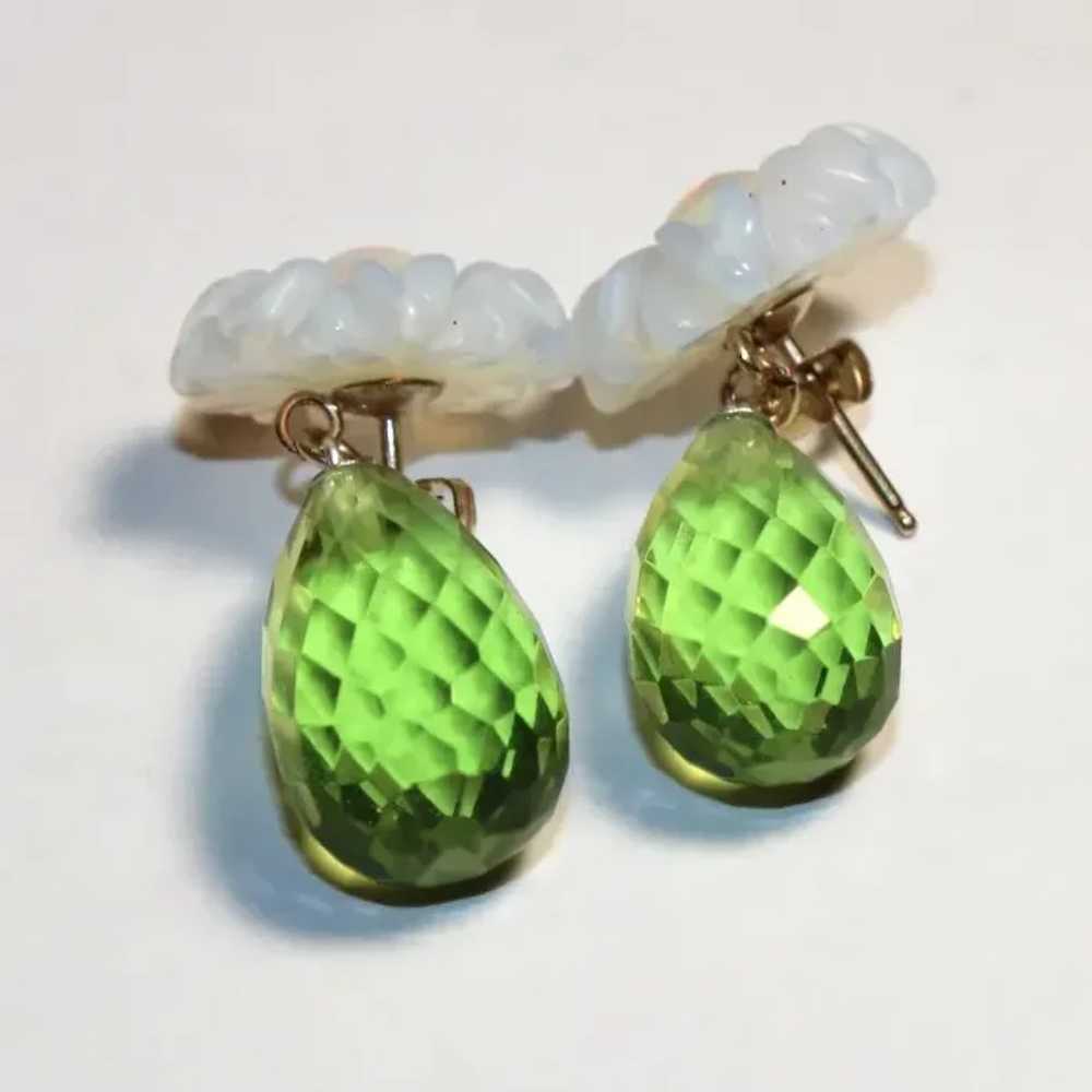 Peridot Briolette And Ethiopian Opal Earrings - image 10