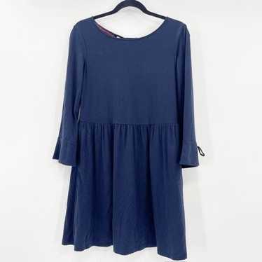 Boden Long Sleeve Dress Women's Size 4P Navy Blue… - image 1