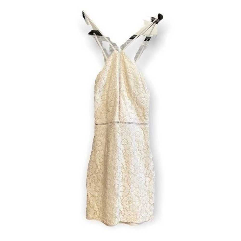 SUPERDOWN Ivory Lace Shea Mini Dress XS Revolve - image 2