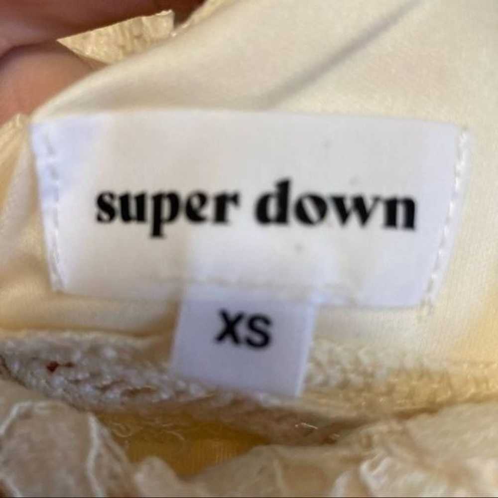 SUPERDOWN Ivory Lace Shea Mini Dress XS Revolve - image 5