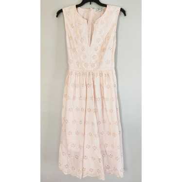 Madewell Light Pink Scalloped Floral Eyelet Summe… - image 1
